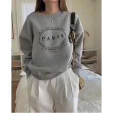 批发<b class='q'>韩国</b>东大门休闲字母印花宽松显瘦圆领舒适套头<b class='q'>卫衣</b>