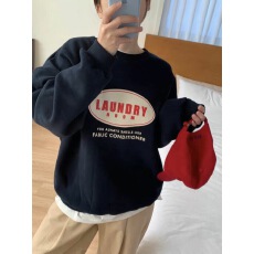 批发<b class='q'>韩国</b>东大门休闲宽松百搭减龄字母印花圆领套头<b class='q'>卫衣</b>