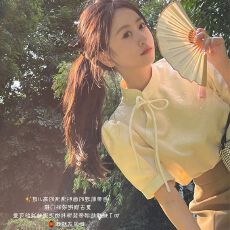 批发官图实价 轻熟风女装女夏款国潮民族新中式改良<b class='q'>旗袍</b>上衣高腰衬衫