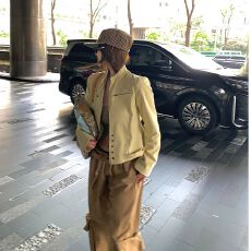 批发2025<b class='q'>新款</b>天赋<b class='q'>夹克</b>上衣小众设计感百搭休闲立领工装<b class='q'>夹克</b>外套