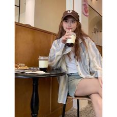 实价原版面料-做工夏季新款宽松长袖开衫衬衣设计感外套