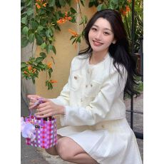 批发法式小香风<b class='q'>外套</b>裙子套装秋冬富家千金气质名媛小个子<b class='q'>上衣</b>两件套女