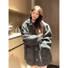 批发送立体标 秋<b class='q'>冬</b>学院风毛呢大衣外套女2025保暖小众新款宽松上衣