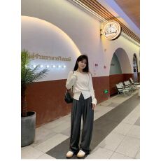 批发2026年春季法式气质斜领露肩针织衫mm设计感休闲显瘦打底衫上衣女