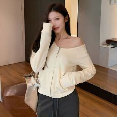 批发【双层帽子+260克人棉空气层】连帽卫衣拉链外套女开衫上衣