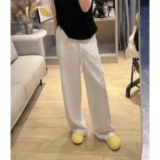 批发白色亚麻<b class='q'>阔腿裤</b>女夏季2026新款休闲宽松垂感轻薄直筒冰丝棉麻长<b class='q'>裤</b>