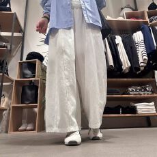 批发日系慵懒松弛感白色阔腿裤女大码胖mm春季宽松显瘦弯刀九分<b class='q'>休闲裤</b>