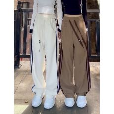 批发胖mm春秋2026新款<b class='q'>大码</b>宽松显瘦高腰休闲运动裤子垂感显高阔腿裤女