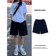 批发【高密米尼 立体腰头】 运动<b class='q'>短裤</b>女夏季高腰宽松阔腿五分裤休闲裤