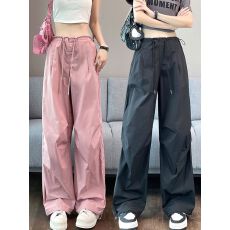 批发美式工装裤女夏季爵士舞小个子休闲跳舞运动束脚重工冲锋工装<b class='q'>裤子</b>