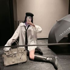 批发JK制服衬衫半身裙<b class='q'>连衣裙</b>子<b class='q'>百褶</b>裙女秋冬季两件套装短裙长袖t恤女