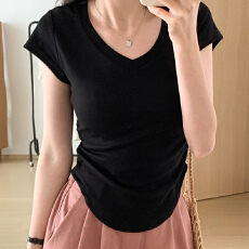 批发孕妇短袖上衣2025<b class='q'>夏</b>季时尚显瘦宽松遮肚子不显怀体恤百搭<b class='q'>夏</b>季款