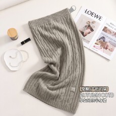 孕妇半身裙针织高腰休闲修身中长款百搭外穿过膝裙子秋冬季设计感