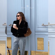 批发仿水貂毛皮草外套女年轻款加厚保暖<b class='q'>甜美</b>奶兔毛茸茸大衣短款小个子