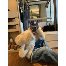 批发2025冬季新款时髦洋气皮毛一体保暖毛毛<b class='q'>外套</b>环保<b class='q'>皮草</b>