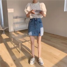 批发牛仔短裙春秋2024年新款时尚女夏超火辣妹a字裤裙