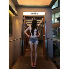 批发美式辣妹风低腰牛仔短裤女2026夏季修身显瘦设计感a字毛边热裤潮