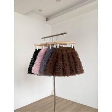 批发秋冬新款韩系甜美减龄气质<b class='q'>网纱</b>蓬蓬蛋糕<b class='q'>裙</b>洋气百搭短<b class='q'>裙</b>