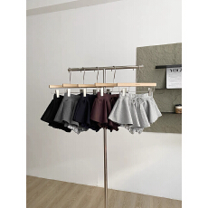 批发韩系高腰A字半身裙春款松紧腰抽绳显瘦短裙防走光短裙裤