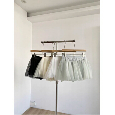 批发春季新款韩版减龄百搭网纱<b class='q'>短裙</b>女腰显瘦防走光小众蓬蓬裙