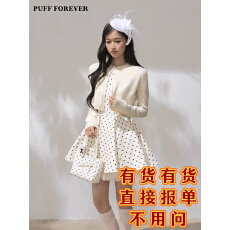 批发PUFFFOREVER“圆点泡芙”<b class='q'>波点</b>公主风蓬蓬裙礼服<b class='q'>连衣裙</b>