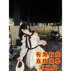 批发LazyDidi天鹅之梦12m大裙摆复古盛宴<b class='q'>连衣裙</b>甜美系带蕾丝娃娃裙