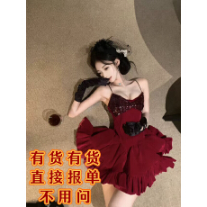 批发J11 Studio10/14新品 顶美打造丝绒裙