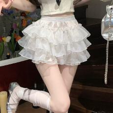 批发大码女装南瓜jk半身裙夏季新款高腰小个子<b class='q'>防走光</b>蛋糕蓬蓬短裙热<b class='q'>裤</b>