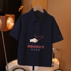 批发儿童短袖上衣<b class='q'>夏</b>季装新款卡通印花polo衫洋气休闲宽松半袖上衣