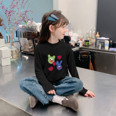 批发女童半高领德绒打底衫秋冬内搭女童装<b class='q'>长袖</b><b class='q'>T</b><b class='q'>恤</b>秋冬百搭洋气上衣