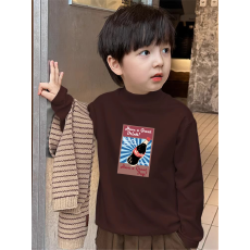 批发<b class='q'>男童</b>德绒<b class='q'>半高领</b><b class='q'>长袖</b><b class='q'>T</b><b class='q'>恤</b>早秋新款街头潮流休闲儿童外穿打底衫