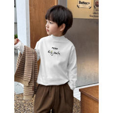 批发<b class='q'>男童</b>德绒<b class='q'>半高领</b><b class='q'>长袖</b><b class='q'>T</b><b class='q'>恤</b>早秋新款街头潮流休闲儿童外穿打底衫