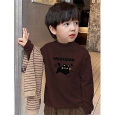 批发<b class='q'>男童</b>德绒<b class='q'>半高领</b><b class='q'>长袖</b><b class='q'>T</b><b class='q'>恤</b>早秋新款街头潮流休闲儿童外穿打底衫