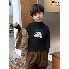 批发<b class='q'>男童</b>德绒<b class='q'>半高领</b><b class='q'>长袖</b><b class='q'>T</b><b class='q'>恤</b>早秋新款街头潮流休闲儿童外穿打底衫