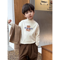 批发<b class='q'>男童</b>德绒<b class='q'>半高领</b><b class='q'>长袖</b><b class='q'>T</b><b class='q'>恤</b>早秋新款街头潮流休闲儿童外穿打底衫