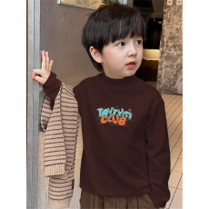 批发<b class='q'>男童</b>德绒<b class='q'>半高领</b><b class='q'>长袖</b><b class='q'>T</b><b class='q'>恤</b>早秋新款街头潮流休闲儿童外穿打底衫