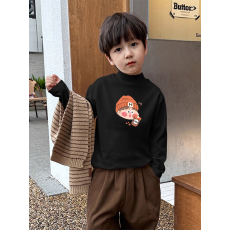 批发<b class='q'>男童</b>德绒<b class='q'>半高领</b><b class='q'>长袖</b><b class='q'>T</b><b class='q'>恤</b>早秋新款街头潮流休闲儿童外穿打底衫