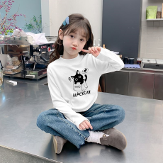 批发儿童半高领德绒<b class='q'>打底衫</b>秋冬内搭<b class='q'>女童</b>装长袖T恤秋冬百搭洋气上衣