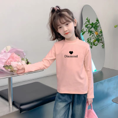 批发儿童半高领德绒<b class='q'>打底衫</b>秋冬内搭<b class='q'>女童</b>装长袖T恤秋冬百搭洋气上衣