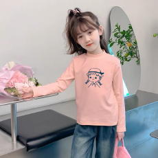 批发儿童半高领德绒<b class='q'>打底衫</b>秋冬内搭<b class='q'>女童</b>装长袖T恤秋冬百搭洋气上衣