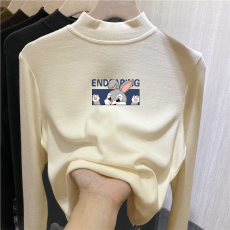 批发儿童半高领德绒打底衫秋<b class='q'>冬</b>内搭女童装长袖T恤秋<b class='q'>冬</b>百搭洋气上衣