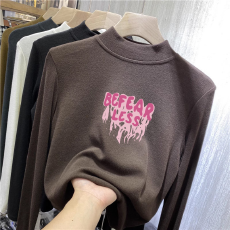 批发儿童半高领德绒打底衫秋<b class='q'>冬</b>内搭女童装长袖T恤秋<b class='q'>冬</b>百搭洋气上衣