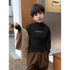 批发<b class='q'>男童</b>德绒<b class='q'>半高领</b><b class='q'>长袖</b><b class='q'>T</b><b class='q'>恤</b>早秋新款街头潮流休闲儿童外穿打底衫