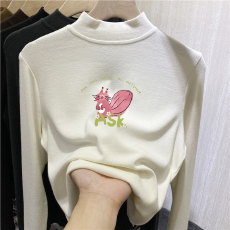 批发儿童半高领德绒打底衫秋冬内搭女童装<b class='q'>长袖</b><b class='q'>T</b><b class='q'>恤</b>秋冬百搭洋气上衣
