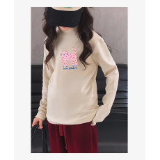 批发儿童半高领德绒打底衫秋冬内搭<b class='q'>女童</b>装长袖<b class='q'>T</b><b class='q'>恤</b>秋冬百搭洋气上衣