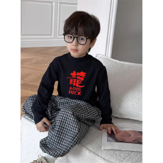 批发男童德绒半高领长袖<b class='q'>T</b><b class='q'>恤</b>早秋新款街头潮流休闲儿童外穿打底衫