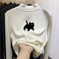 批发儿童半高领德绒打底衫秋冬内搭女童装长袖T恤秋冬百搭洋气上衣