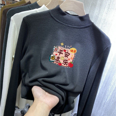 批发儿童半高领德绒打底衫<b class='q'>秋</b>冬内搭女童装长袖T恤<b class='q'>秋</b>冬百搭洋气上衣