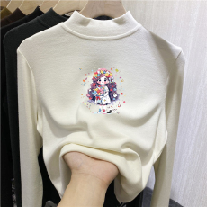 批发儿童半高领德绒打底衫<b class='q'>秋</b>冬内搭女童装长袖T恤<b class='q'>秋</b>冬百搭洋气上衣