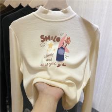 批发儿童半高领德绒打底衫<b class='q'>秋</b>冬内搭女童装长袖T恤<b class='q'>秋</b>冬百搭洋气上衣